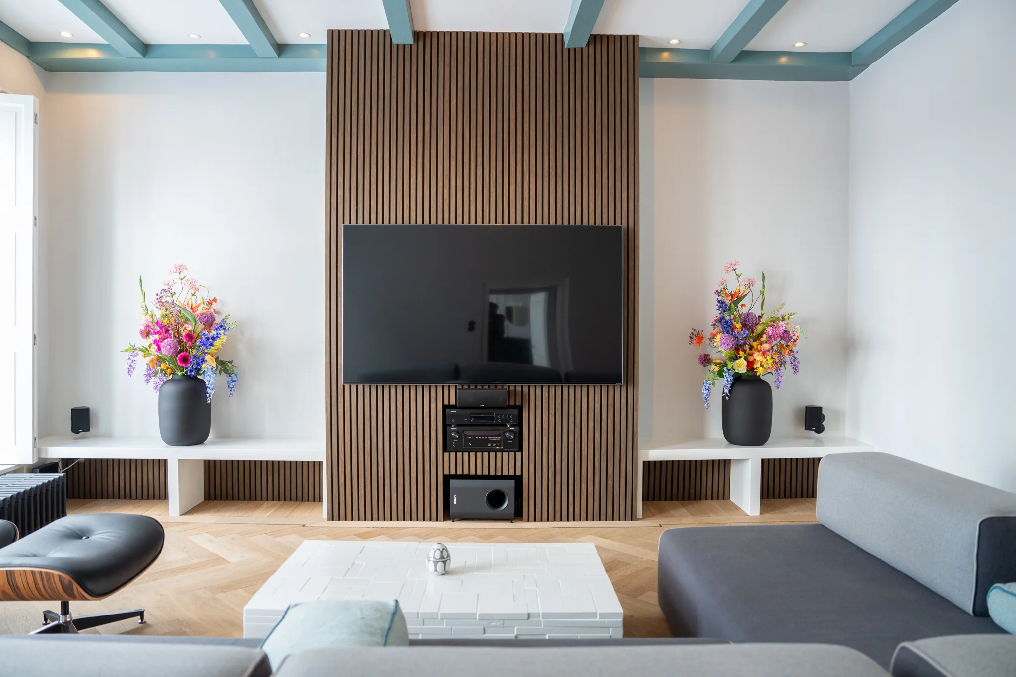 Akustikpaneele Eiche Geräuchert | XL 300 cm x 60 cm | Dreiseitig Echtholzfurnier - Image 5