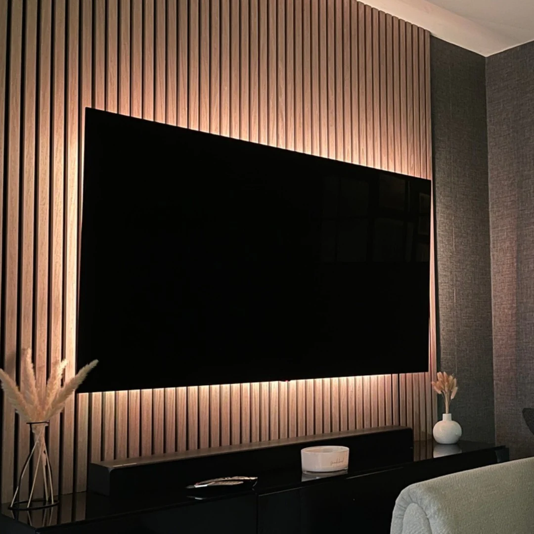 Akustikpaneele Natürliche Eiche | 240 cm x 60 cm | Dreiseitig Echtholzfurnier - Image 4