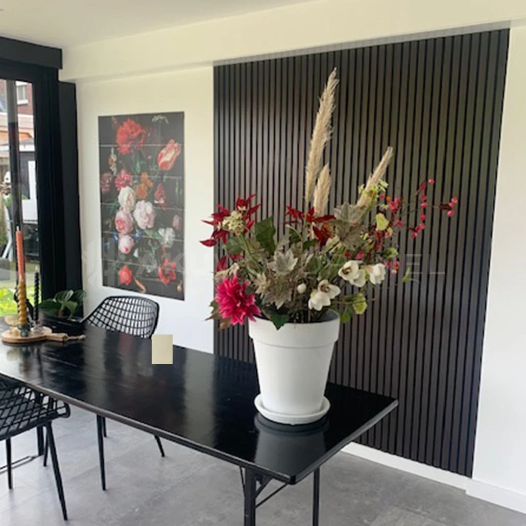 Akustikpaneele schwarze Eiche | 240 cm x 60 cm | Dreiseitig Echtholzfurnier - Image 9