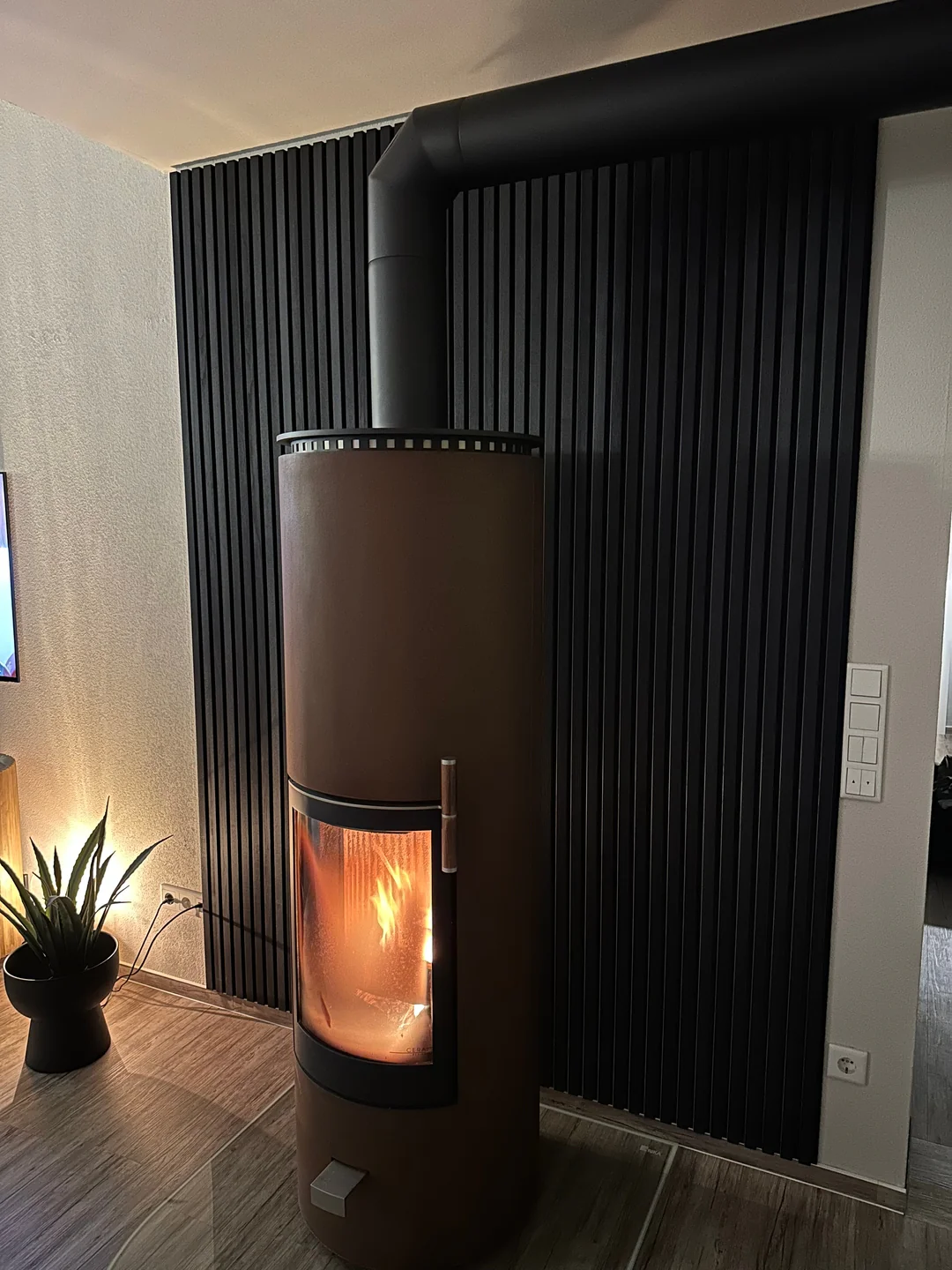 Akustikpaneele schwarze Eiche | 240 cm x 60 cm | Dreiseitig Echtholzfurnier - Image 3