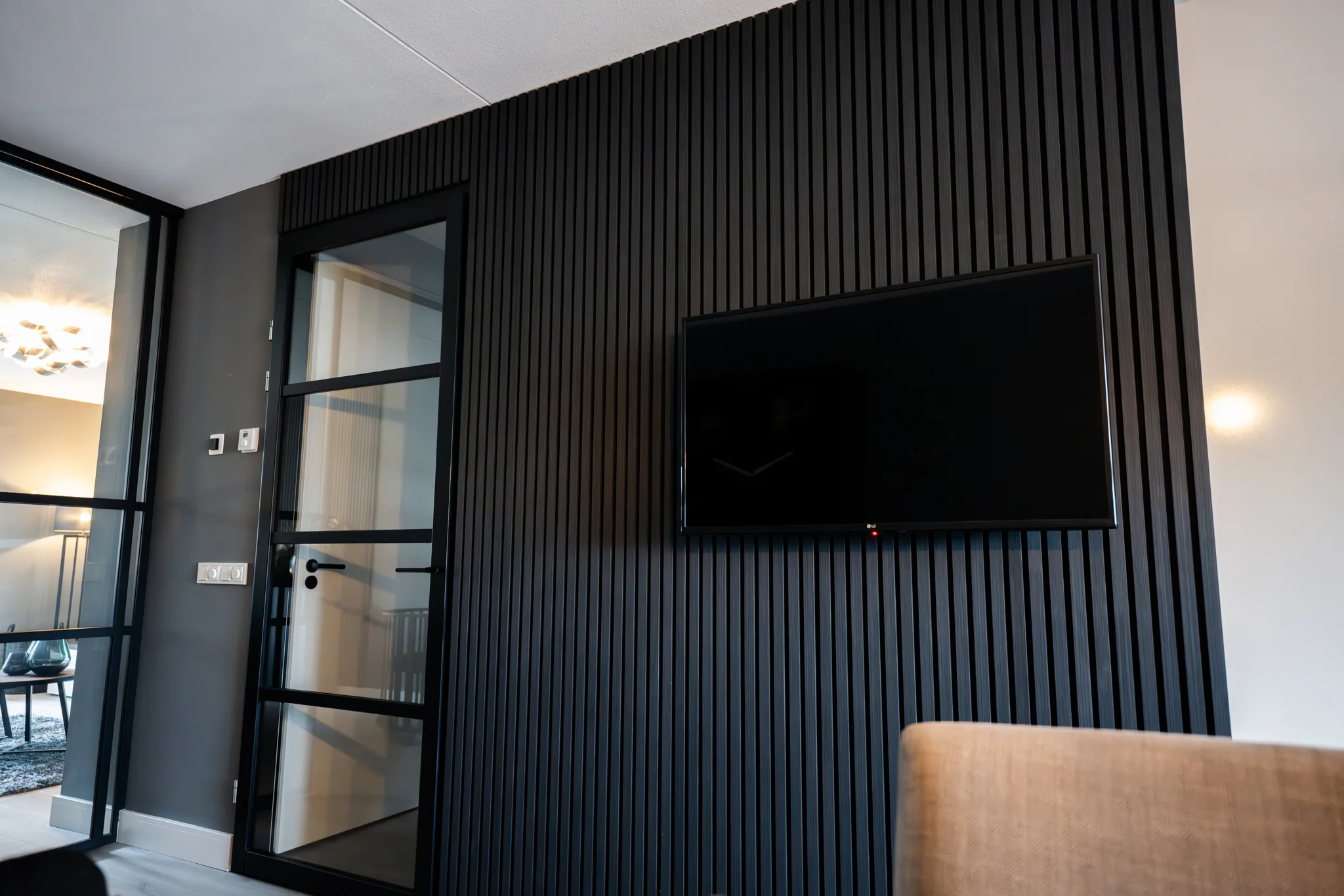 Akustikpaneele schwarze Eiche | 240 cm x 60 cm | Dreiseitig Echtholzfurnier - Image 5