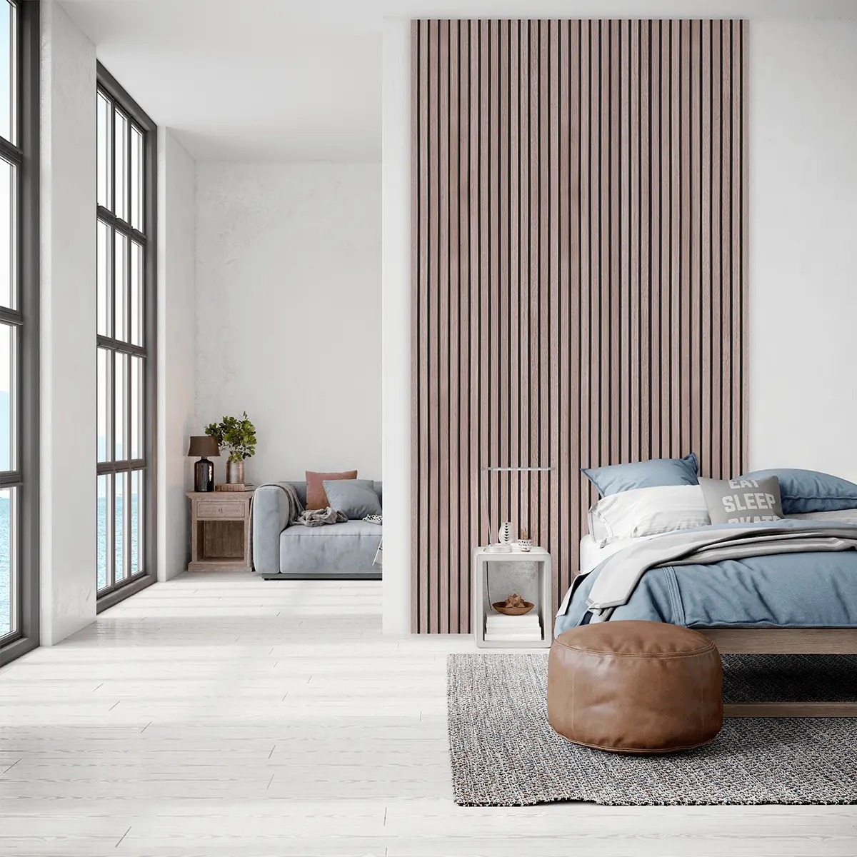 Akustikpaneele Walnuss | XL 300 cm x 60 cm | Dreiseitig Echtholzfurnier - Image 8