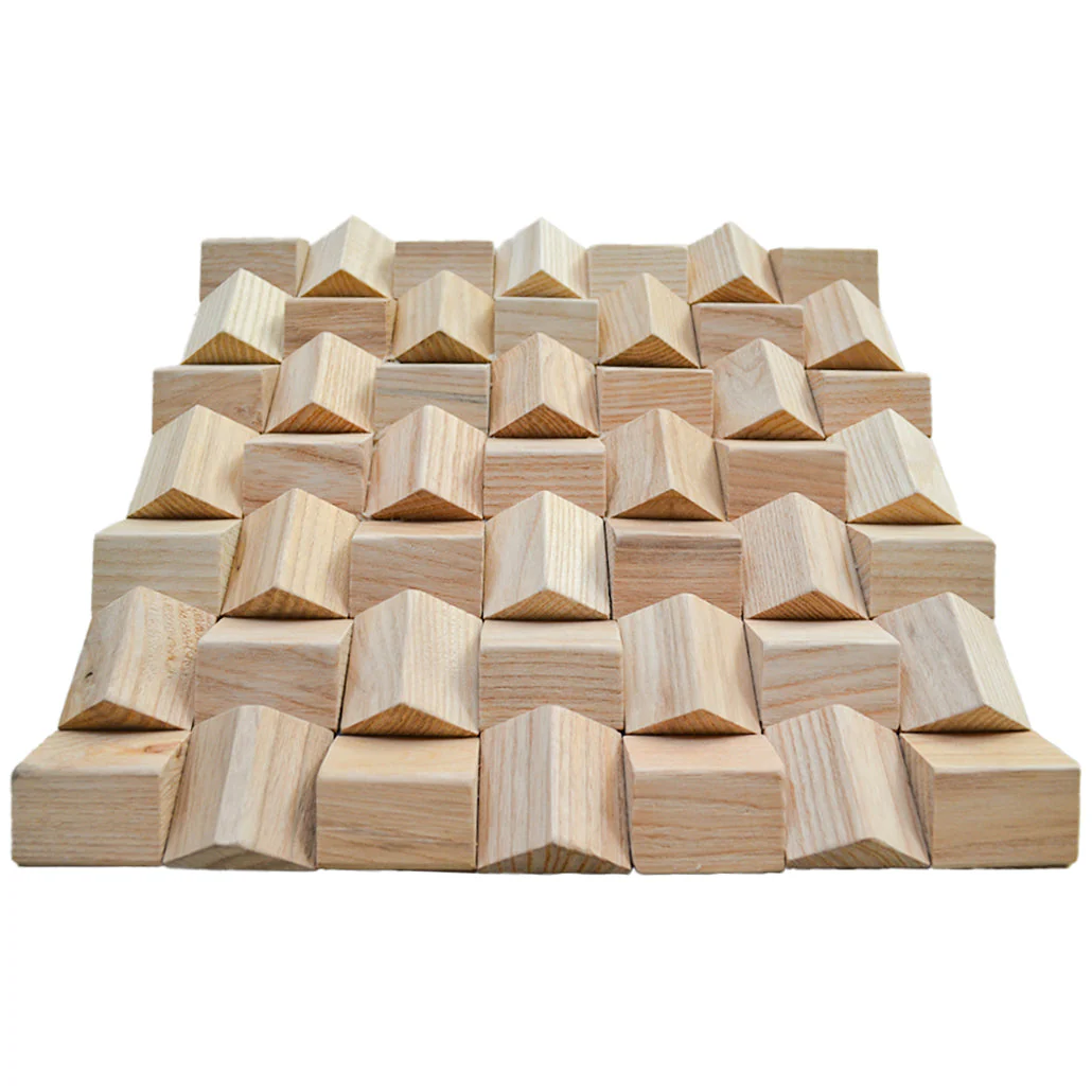 Holz Mosaikpaneele | Esche | 30×30 cm | Holzfliese - Image 4