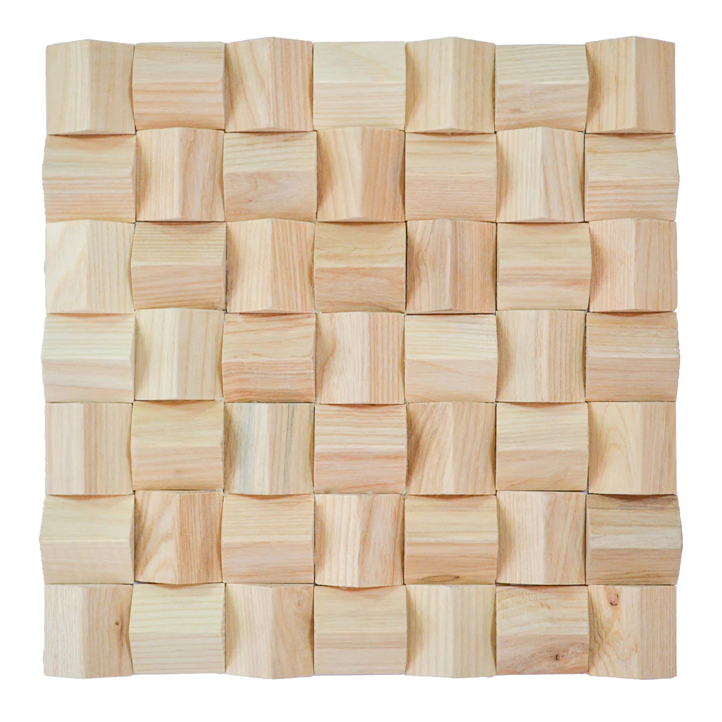Holz Mosaikpaneele | Esche | 30×30 cm | Holzfliese - Image 5
