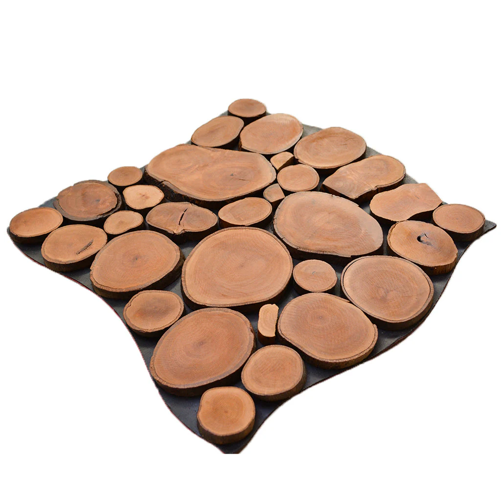 Holz Mosaikpaneele  | Lychee | 30×30 cm | Holzfliese - Image 3