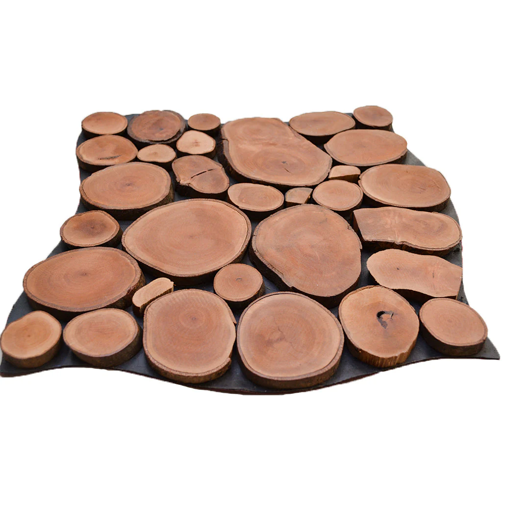 Holz Mosaikpaneele  | Lychee | 30×30 cm | Holzfliese - Image 4