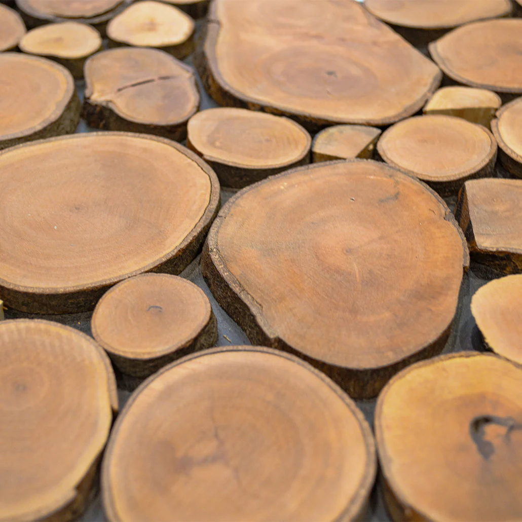 Holz Mosaikpaneele  | Lychee | 30×30 cm | Holzfliese - Image 5